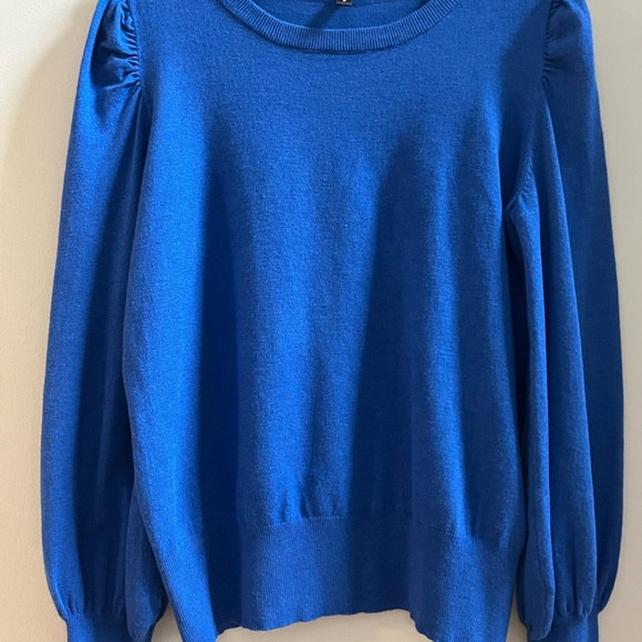 Blue sweater with rouching - Picture 2 of 6